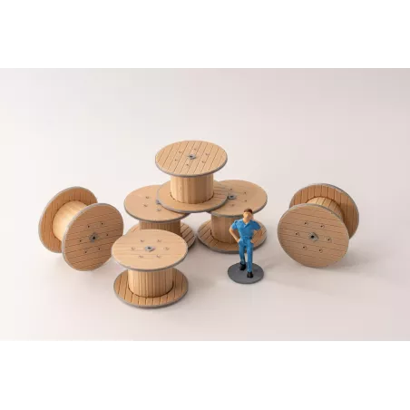 Touret bois cerclés – Ø125 /140/160/180 cm – Échelle HO