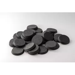 Socles plastiques ronds 25mm à l'unité