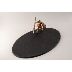Oval plastic base