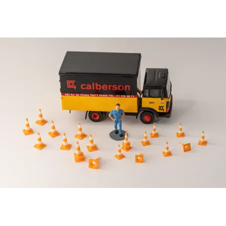 Cônes de signalisation K5a 50/75/90cm non lesté non rétroréfléchissant – Échelle HO