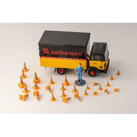 Cônes de signalisation K5a 50/75/90cm non lesté rétroréfléchissant – Échelle HO