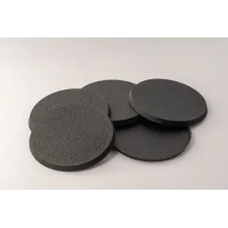 Round plastic bases