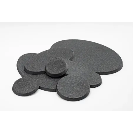 Round plastic bases