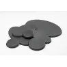 Round plastic bases