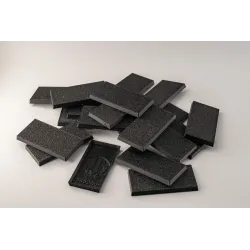 Socles plastiques rectangles