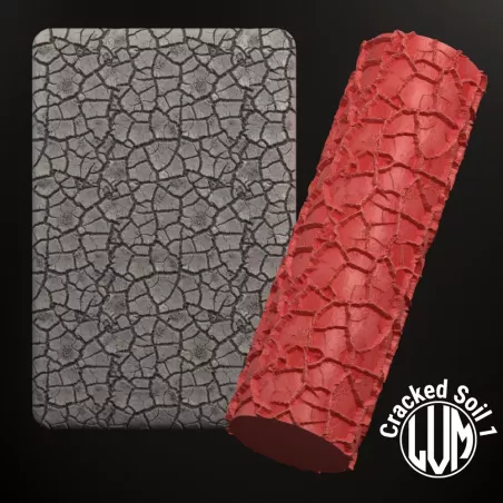 Rouleau de Texture Terre craquelée n°1